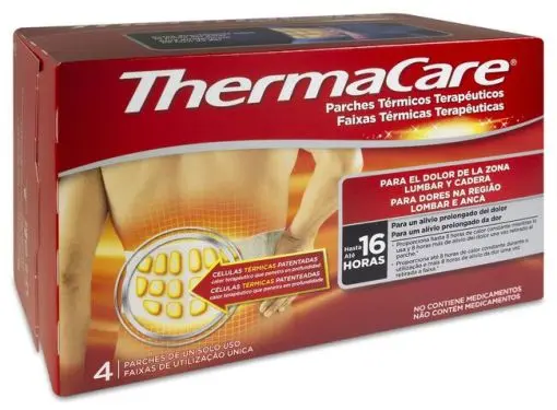 Thermacare Parches Trmicos Teraputicos Lumbar Cadera, 4 Unidades