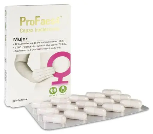 ProFaes4 Cepas Bacterianas Mujer, 30 Cpsulas