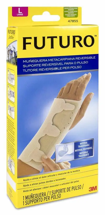 Futuro Mu�equera con F�rula Reversible Metacarpiana Talla L, 1 Ud