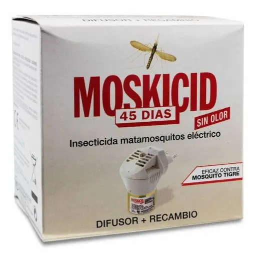 Moskicid Matamosquitos Difusor + Recambio 45 das, 1 Ud