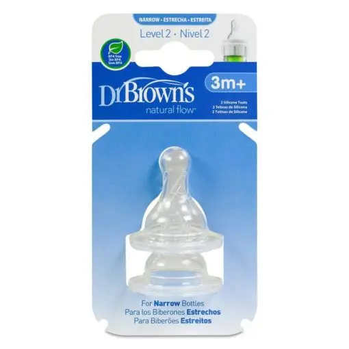 TETINA BROWNS SIL 3-6M STD 2 UNIDADES