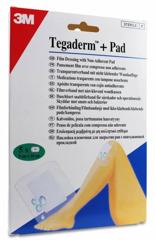 TEGADERM PAD 9X10 5 UNIDADES