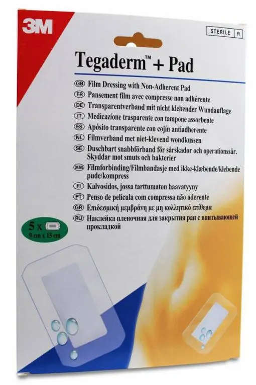 TEGADERM PAD 9X15 5 UN