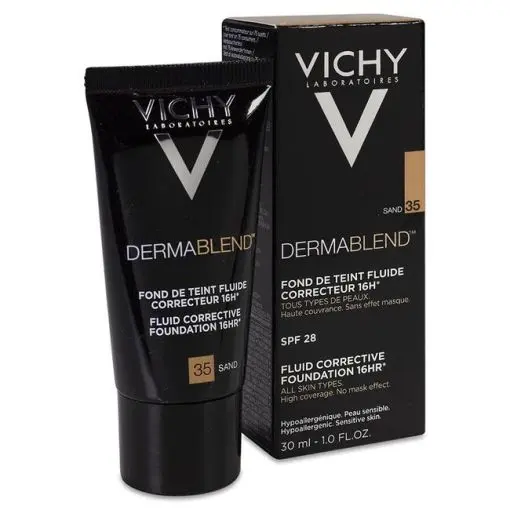 Vichy Dermablend Maquillaje 35 Sand, 30 ml
