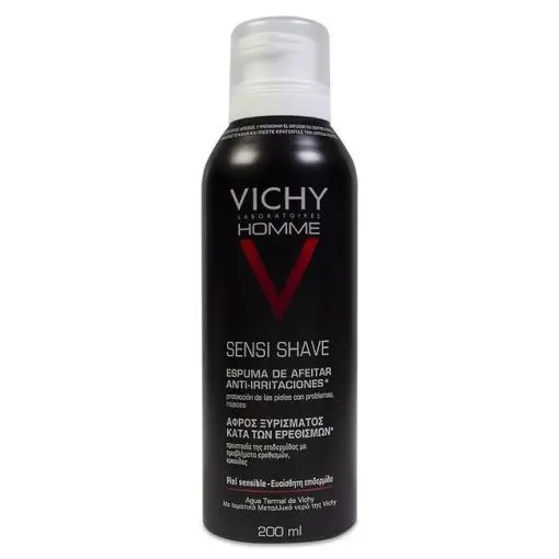 Vichy Homme Espuma De Afeitar Piel Sensible, 200 ml
